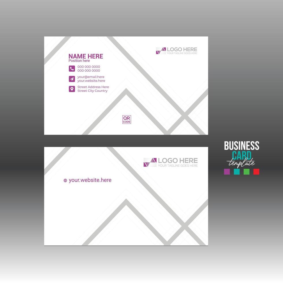 business card for corporate and any use vector