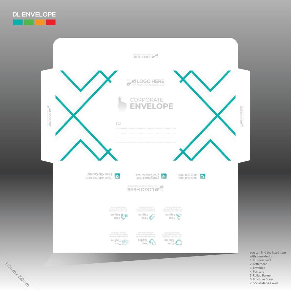 sobre para corporativo y ninguna utilizar vector