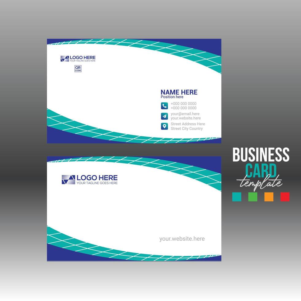 business card for corporate and any use vector