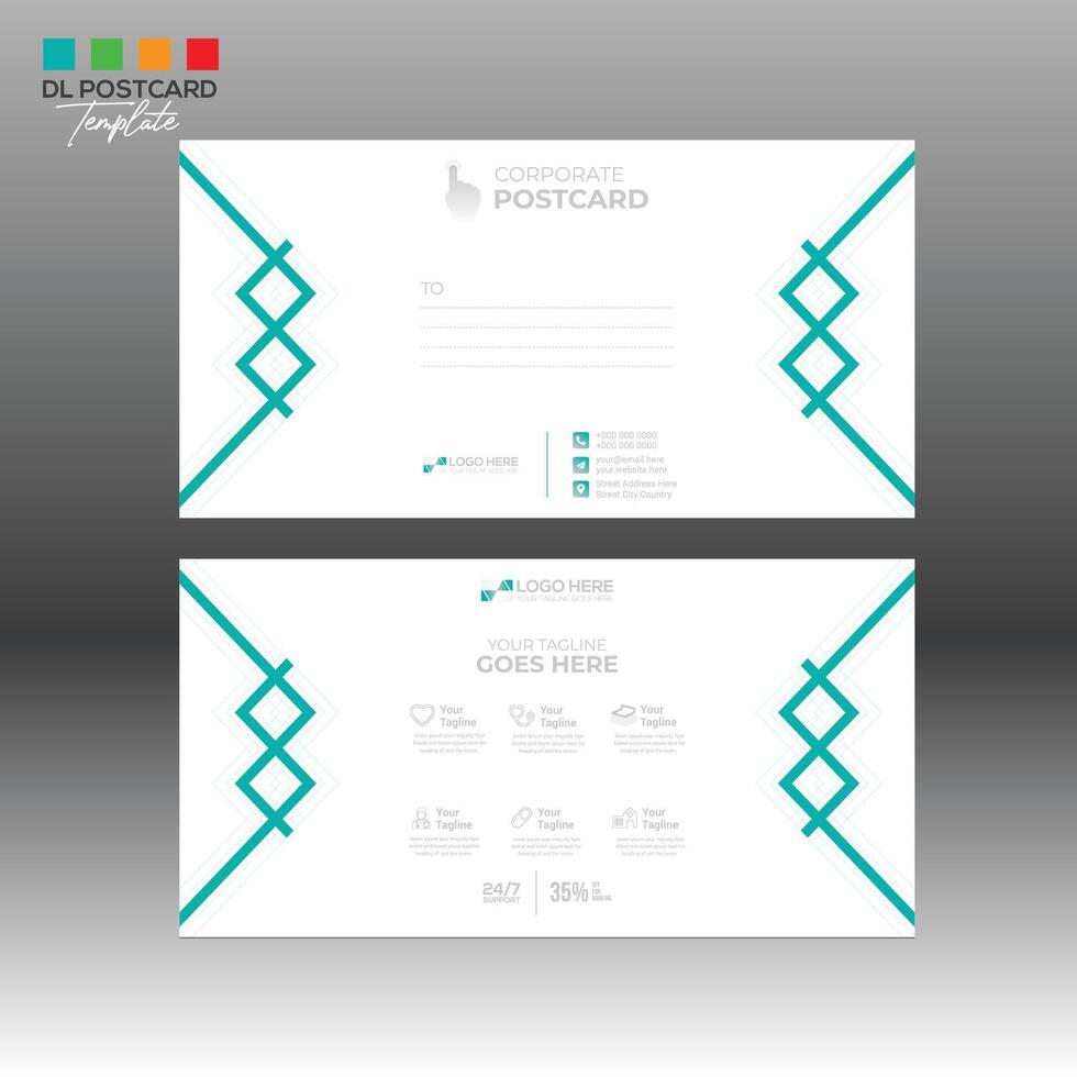 tarjeta postal diseño para ninguna mejor utilizar vector