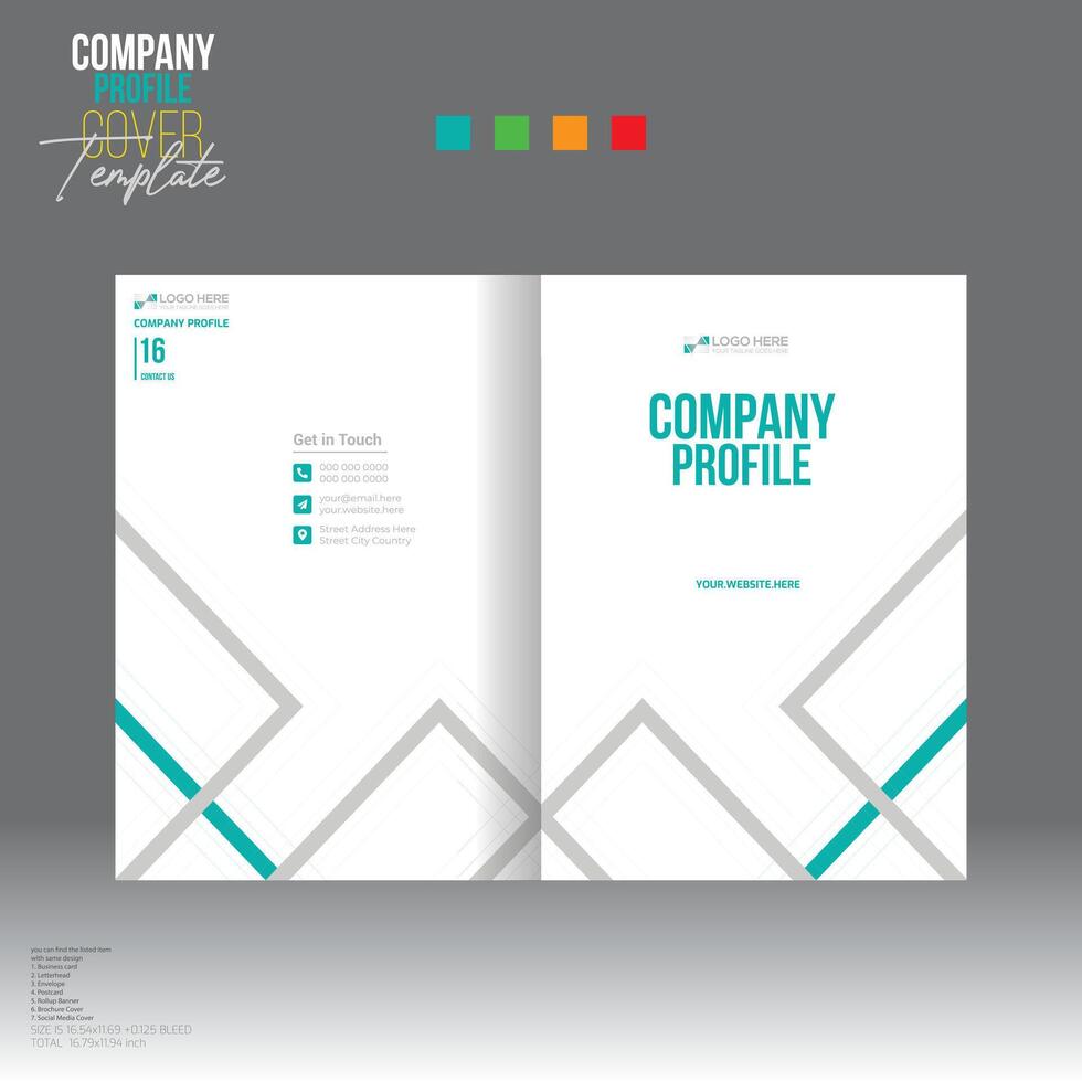 brochure cover design for corporate and any use vector