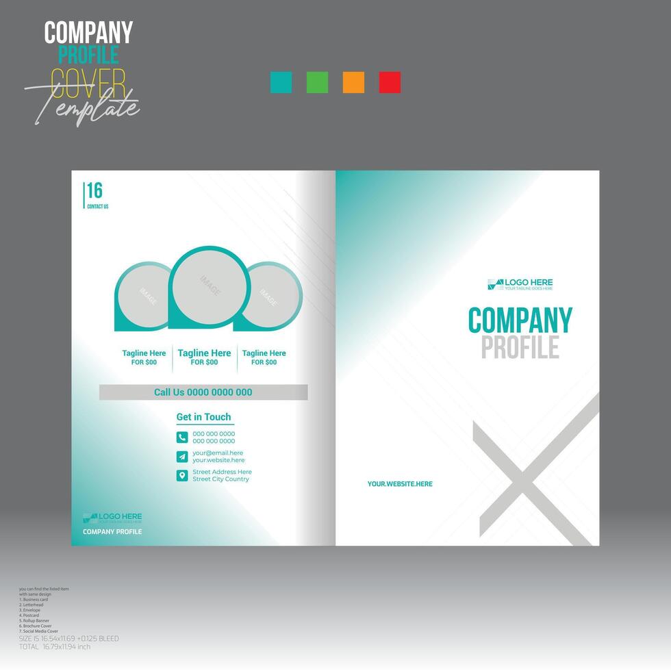 folleto cubrir diseño para corporativo y ninguna utilizar vector