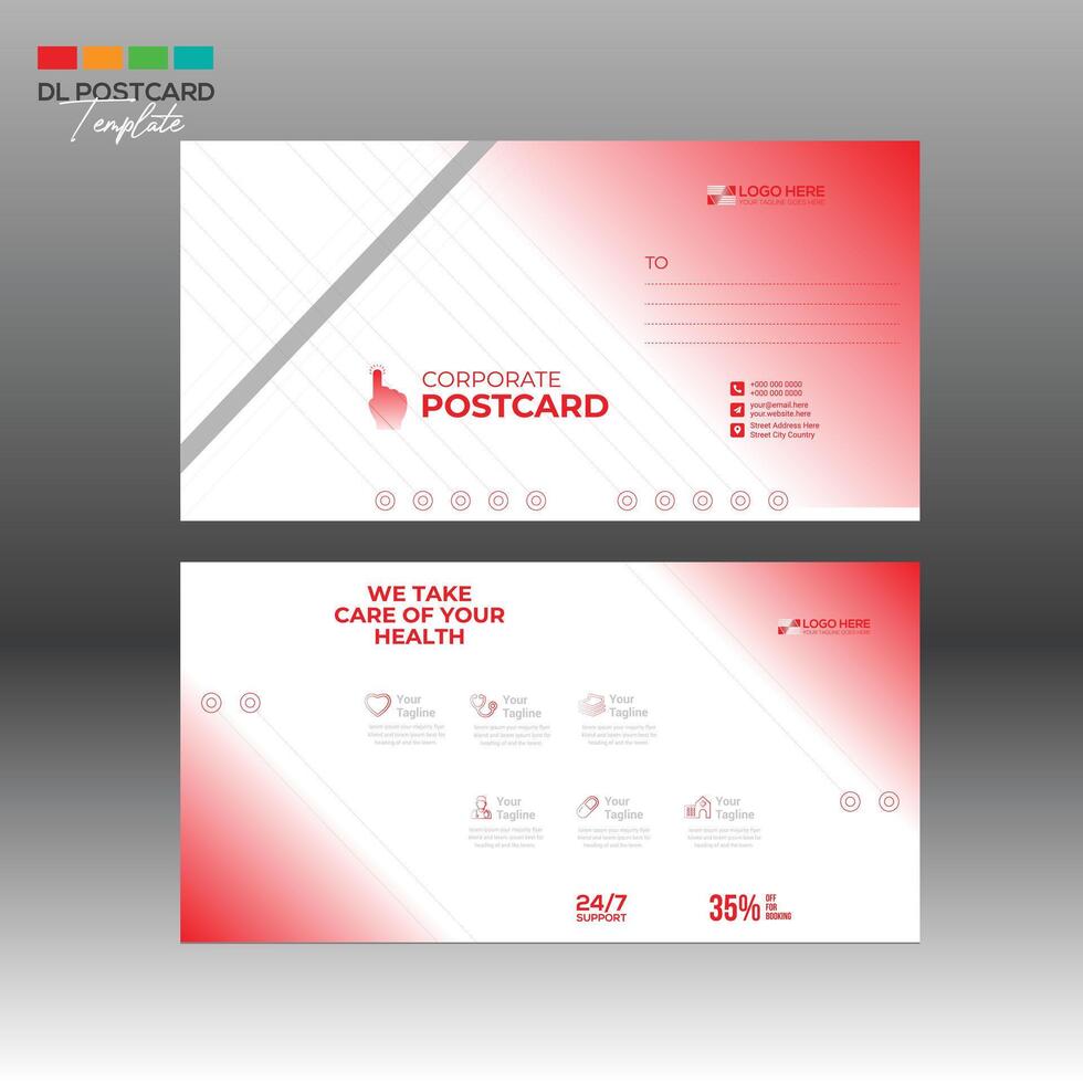 tarjeta postal diseño para ninguna mejor utilizar vector