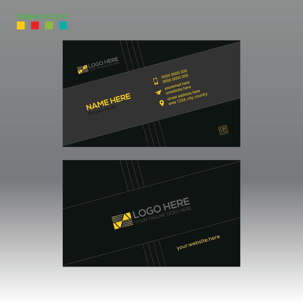 business card for corporate and any use vector