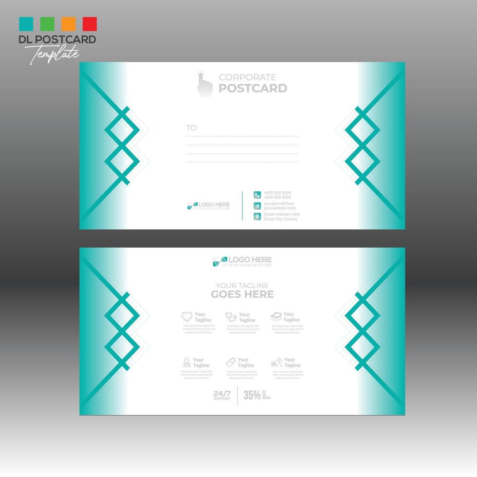 tarjeta postal diseño para ninguna mejor utilizar vector