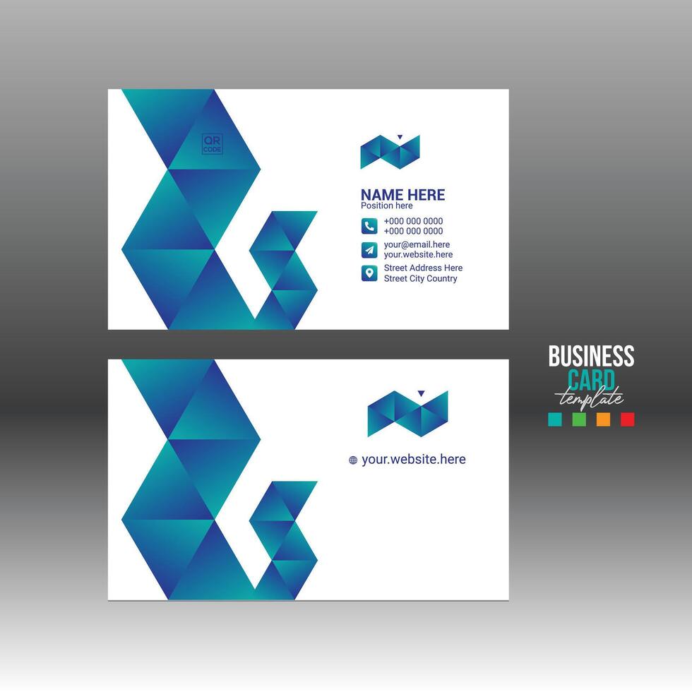 business card for corporate and any use vector