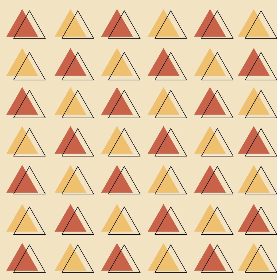 Childish Seamless Pattern With Geometric Boho Triangle Creative Texture For Fabric And Textile Stock Illustration vector