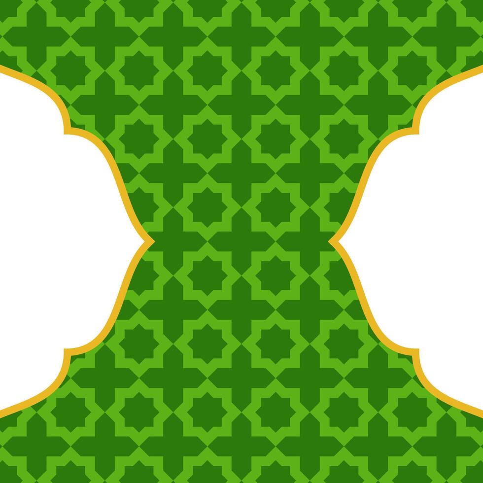 Islamic green background with copy space. vector design for poster, banner, web, social media.