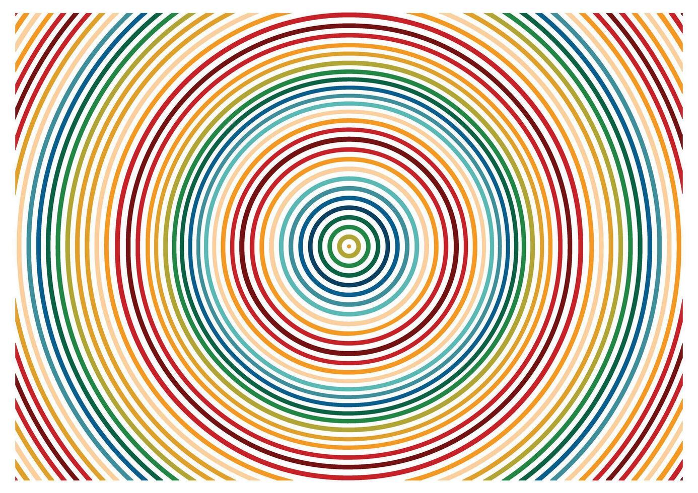 Rainbow circular lines vector for background design, leaflet, booklet, brochure, banner.
