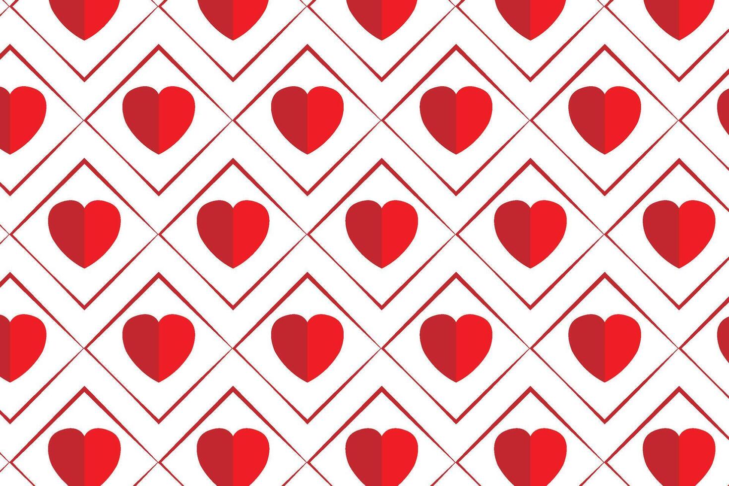 Heart isolated two color vector image pattern.