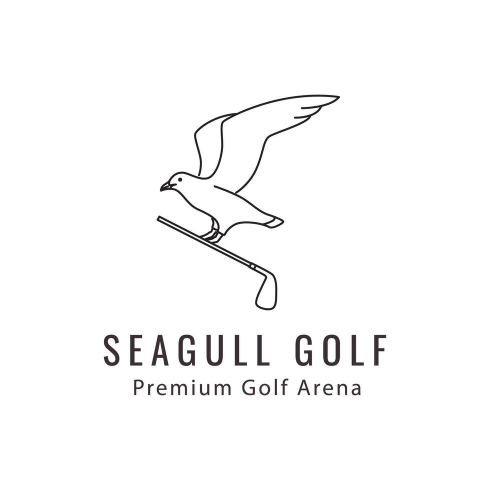 golf sports brand logo vector icon  minimalist symbol design