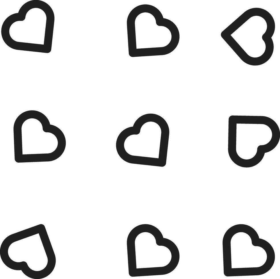 Heart Pattern Design Vector, Love Hearts Simple Pattern Background vector