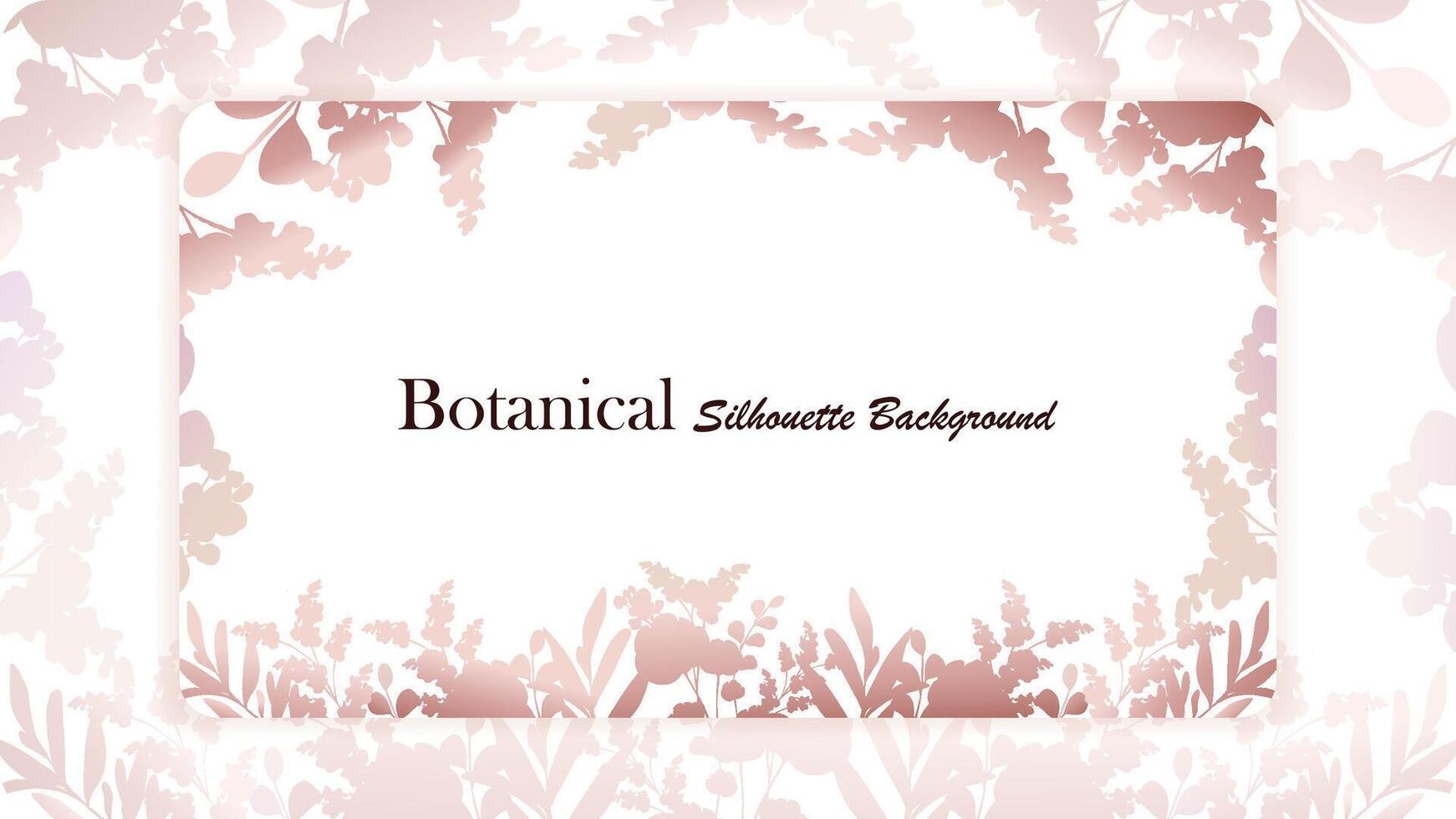 Floral silhouette background vector design