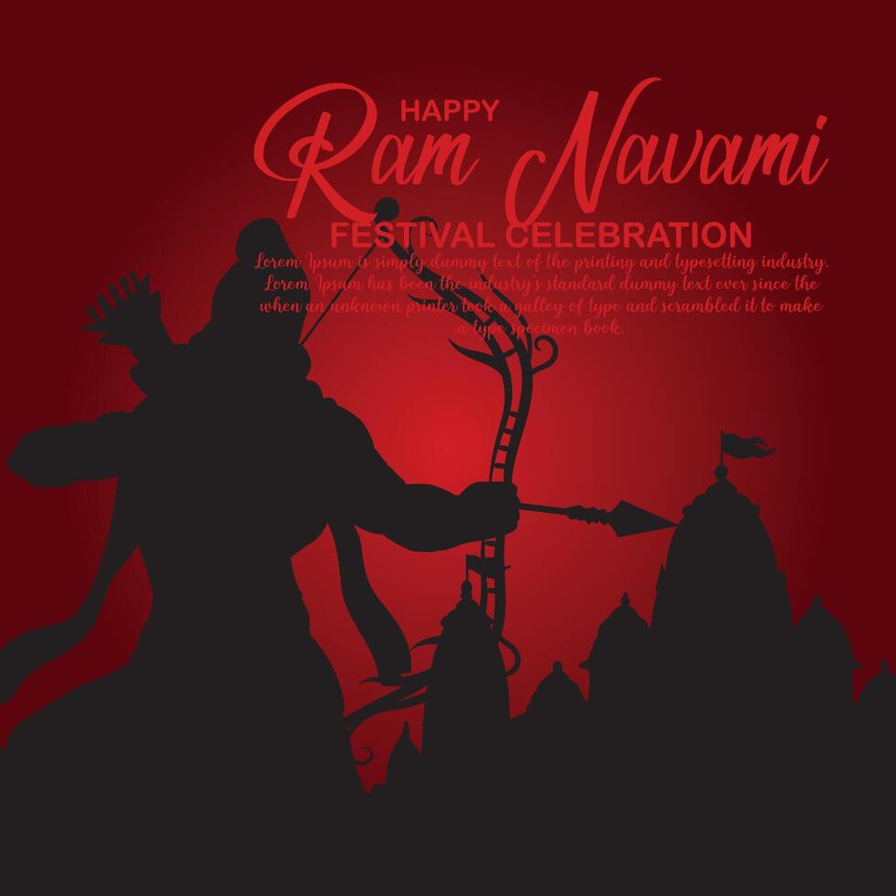 contento RAM navami cultural bandera hindú festival vertical enviar deseos celebracion tarjeta RAM navami celebracion antecedentes vector