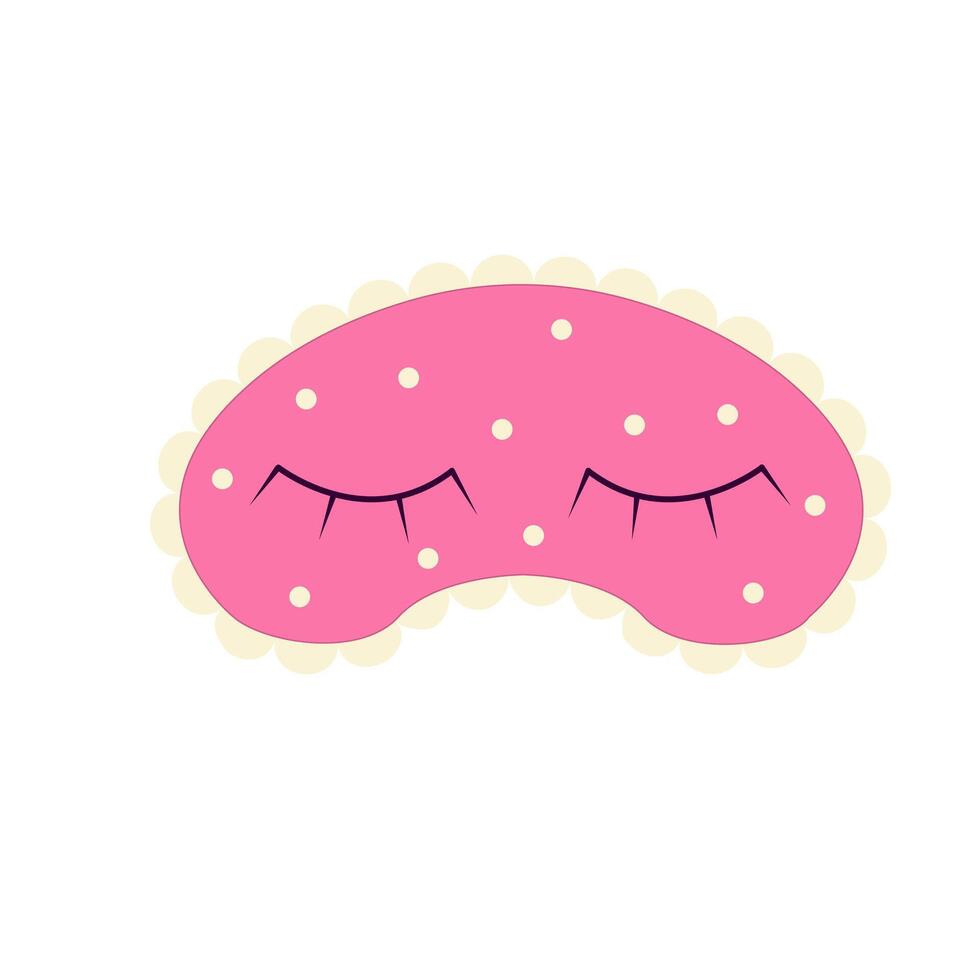 Sleep mask with eyes. Vector illustration