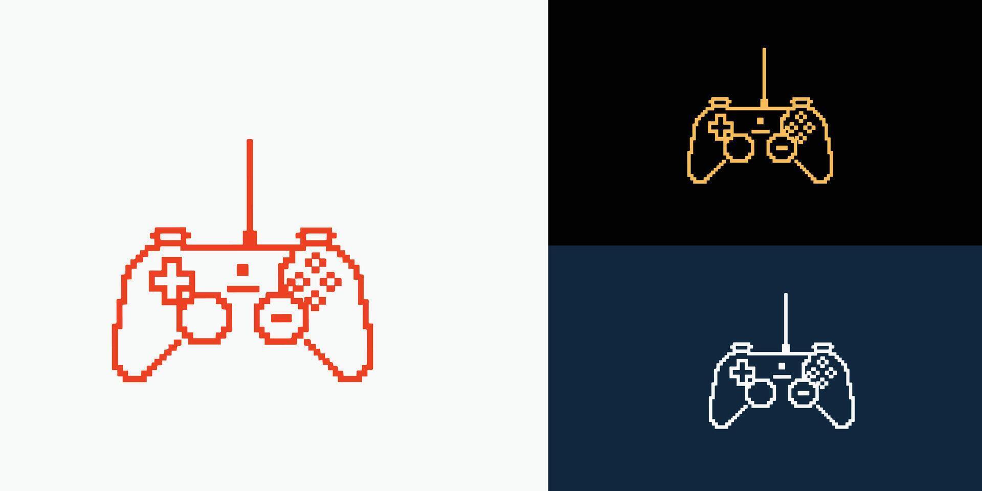 Infinite game pad logo icon design vector illustration