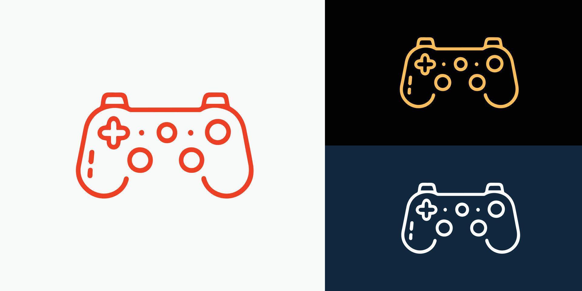 Infinite game pad logo icon design vector illustration