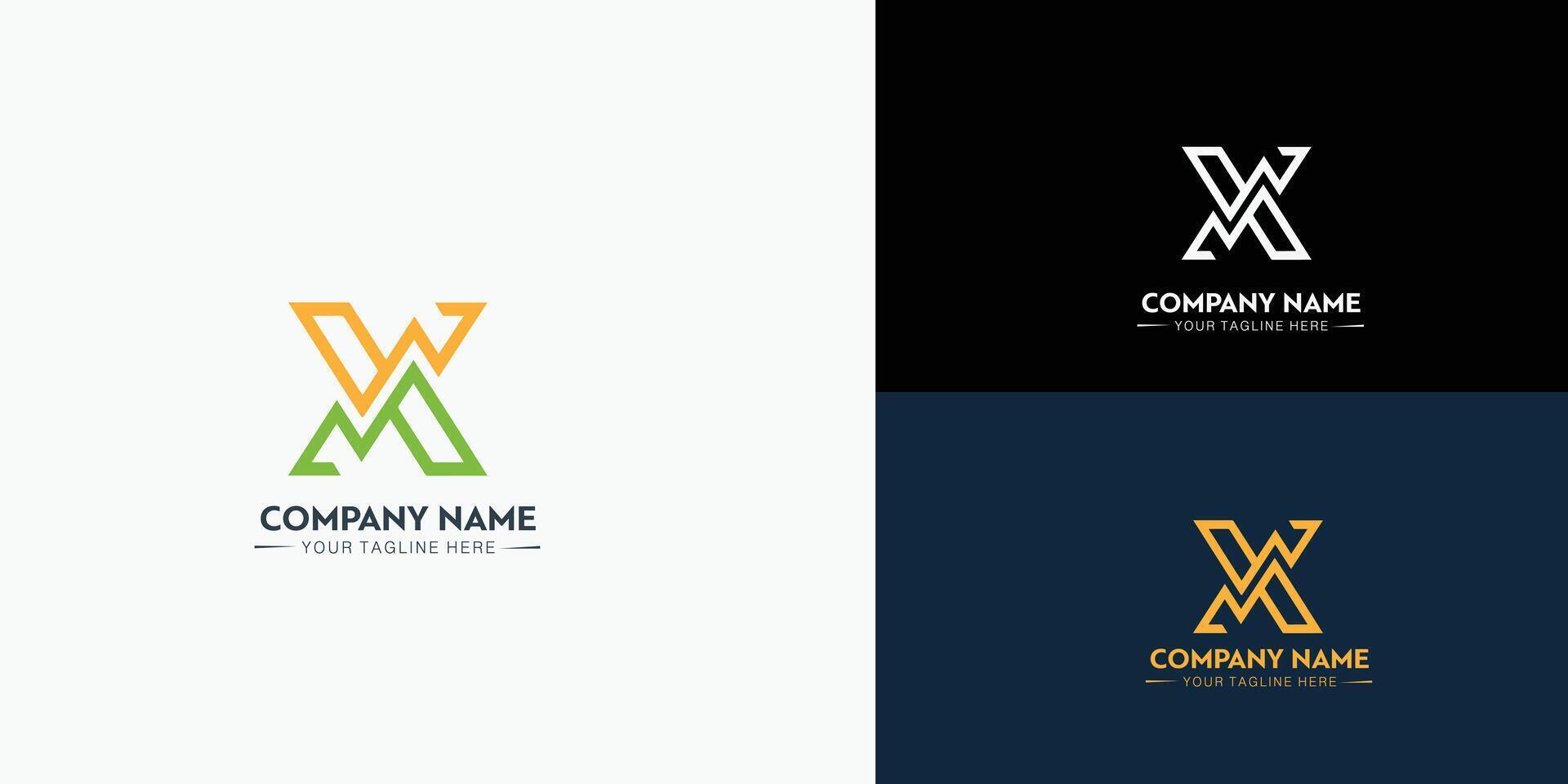 Collection of technology connection logo design vector
