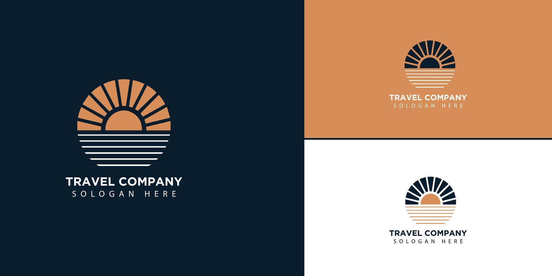 sun logo design vector