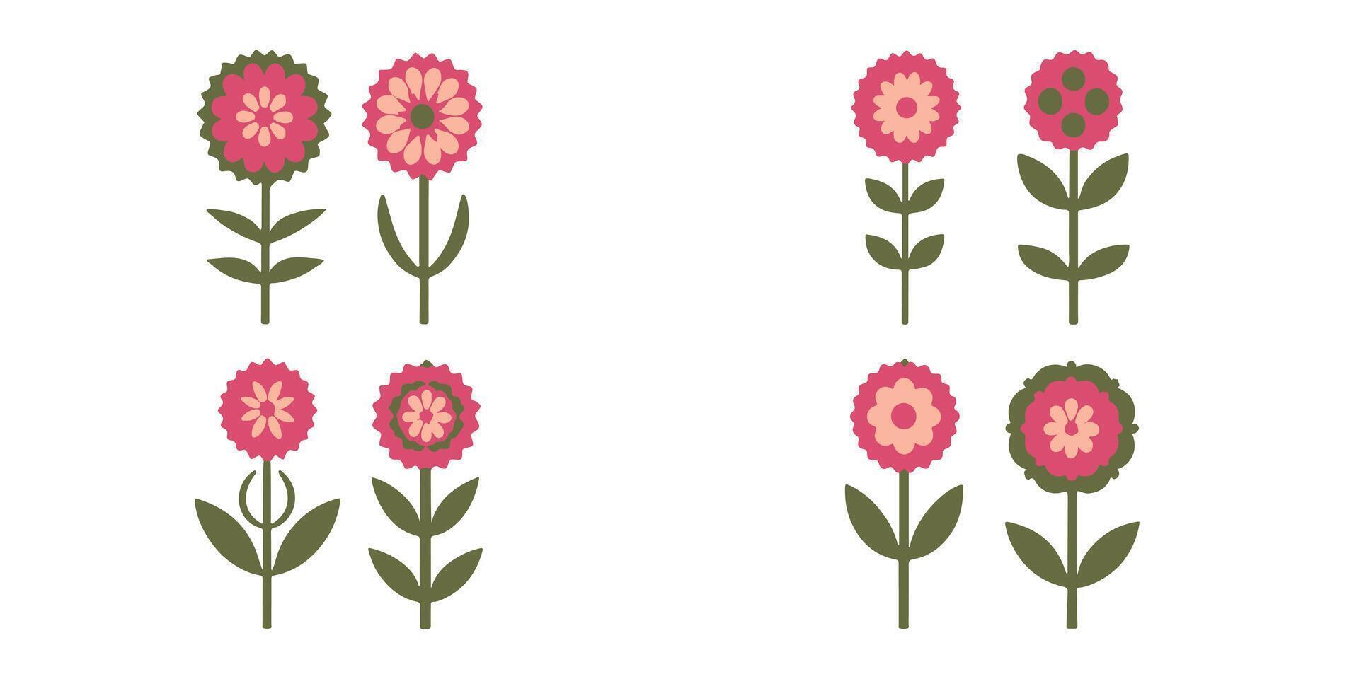 diseño de vectores de flores