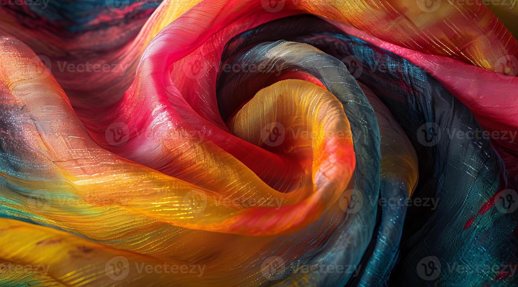 AI generated Luxury colorful scarf. photo