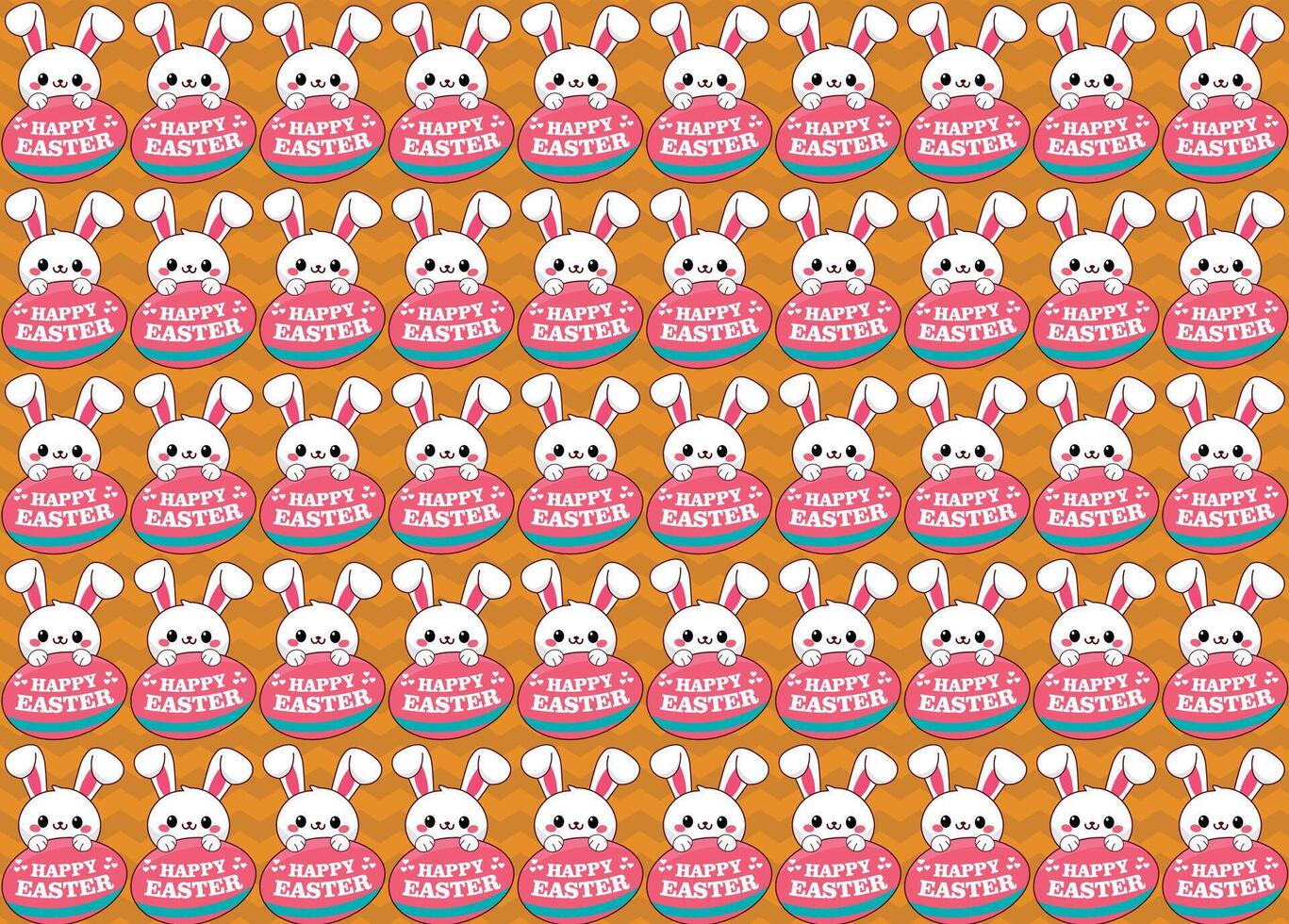 Cute rabbit pattern, vector, for backgrounds textures, fabrics, paper vector