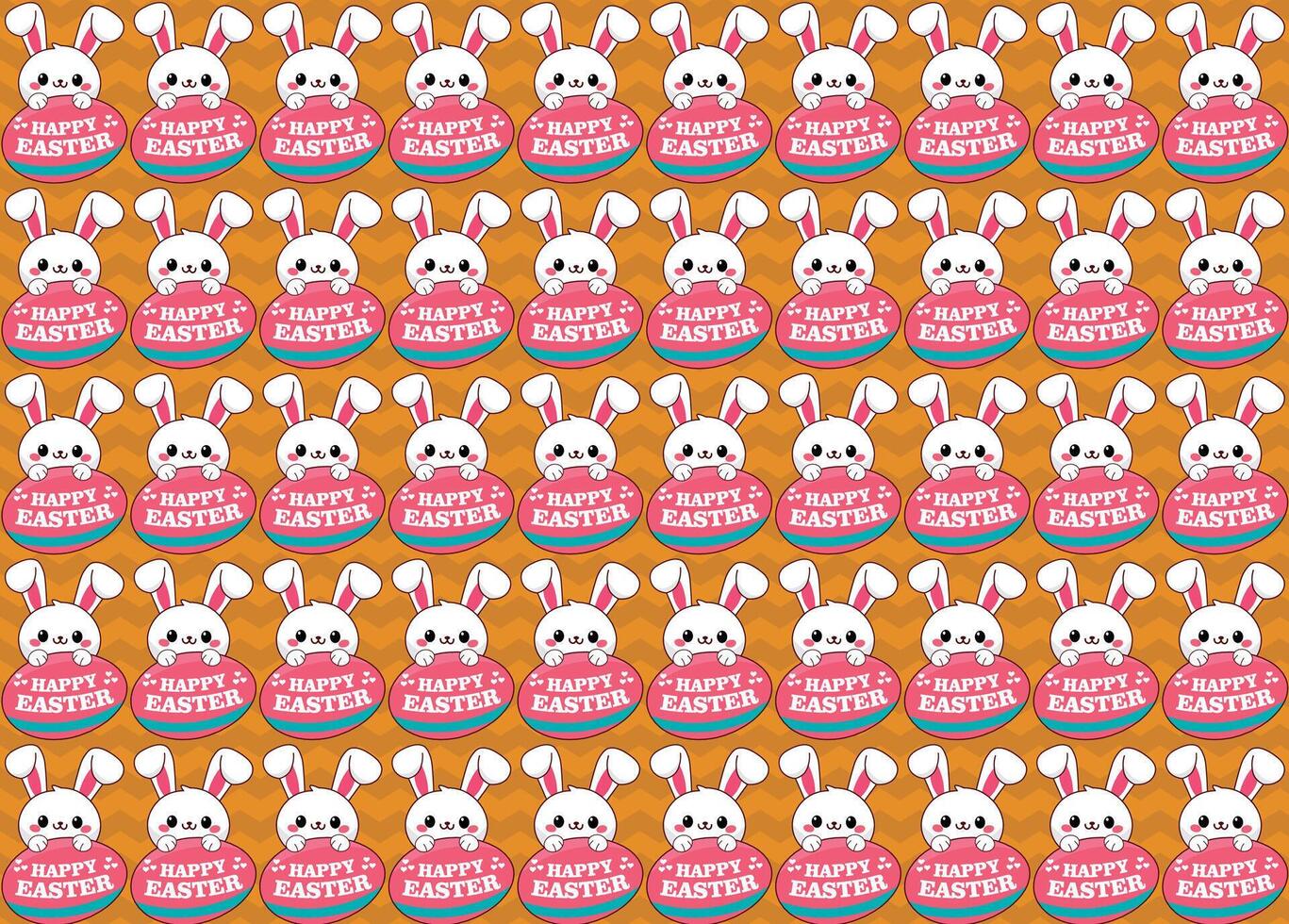 Cute rabbit pattern, vector, for backgrounds textures, fabrics, paper vector