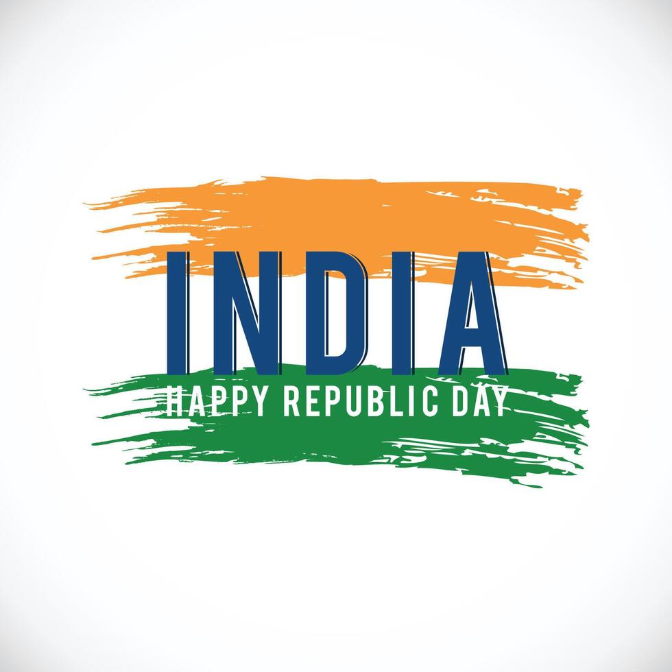 Happy Republic Day background design, 26th January background Vector Illustration.