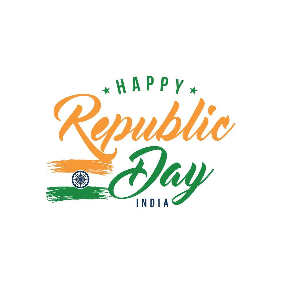 Happy Republic Day background design, 26th January background Vector Illustration.
