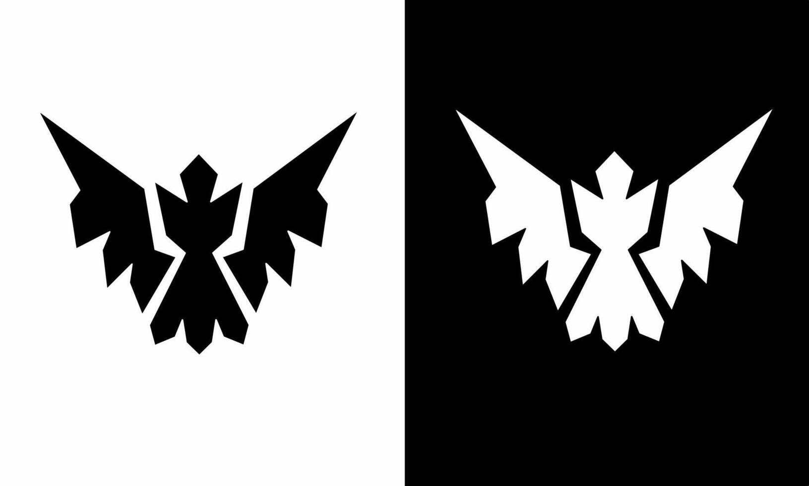 Illustration vector graphics of design abstract logo symbols eagle