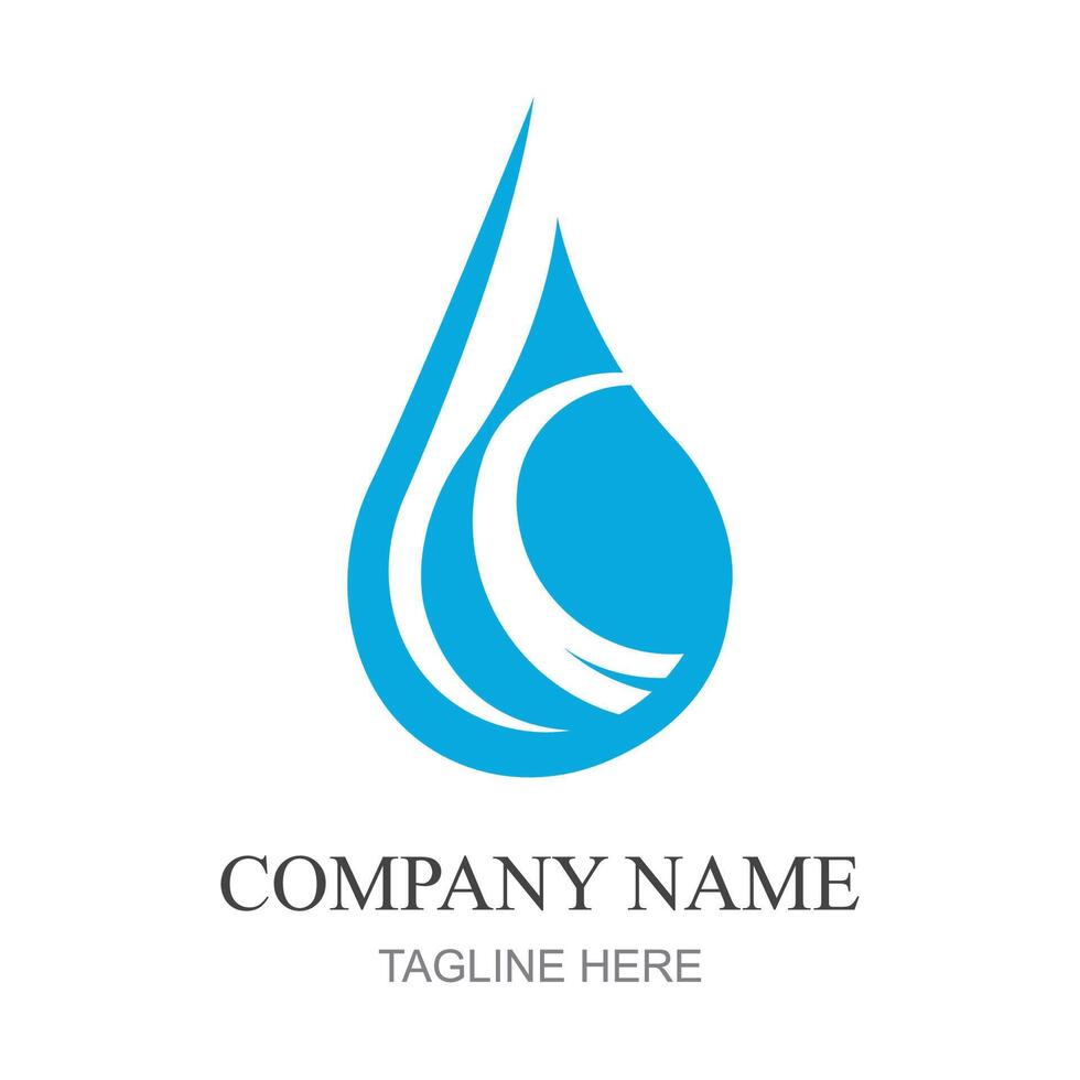 water drop Logo template vector illustration design