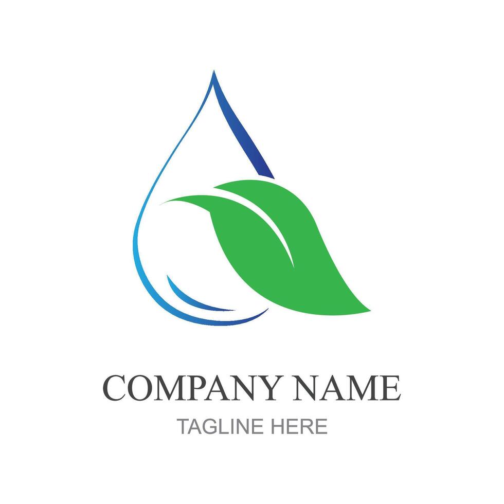 water drop Logo template vector illustration design