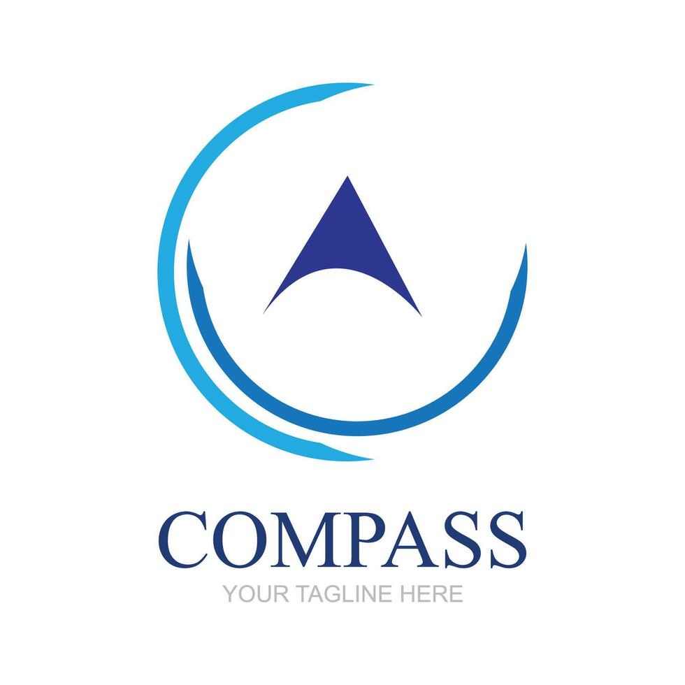 Creative Compass Concept Logo Design Template vector