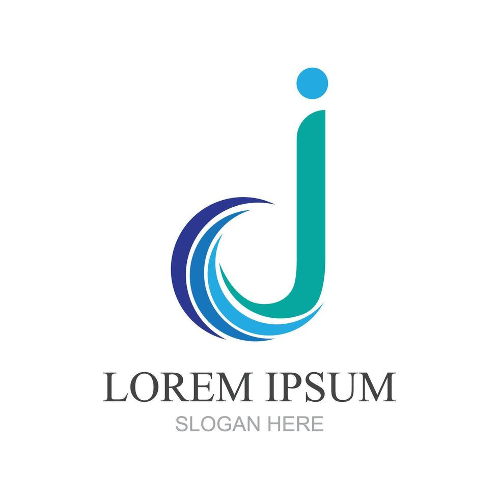 Letter J logo icon design template elements vector
