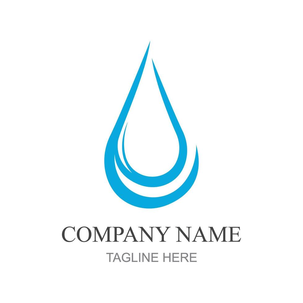 water drop Logo template vector illustration design