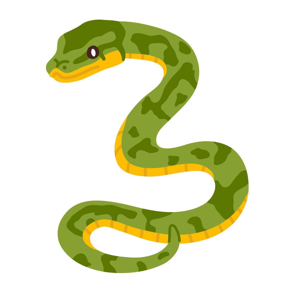 doodle pet snake vector