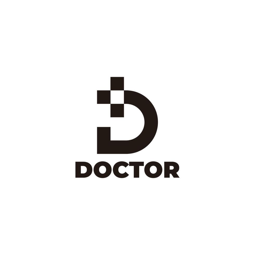 lette re más médico texto sencillo logo vector