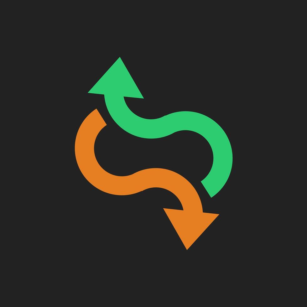 Arrow logo icon in flat style. Arrow vector illustration business concept. Suitable for company identity.