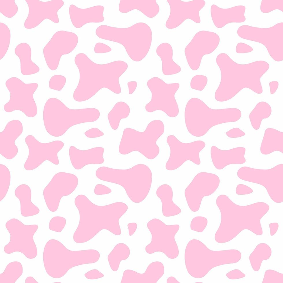 rosado vaca sin costura modelo. vector ilustración