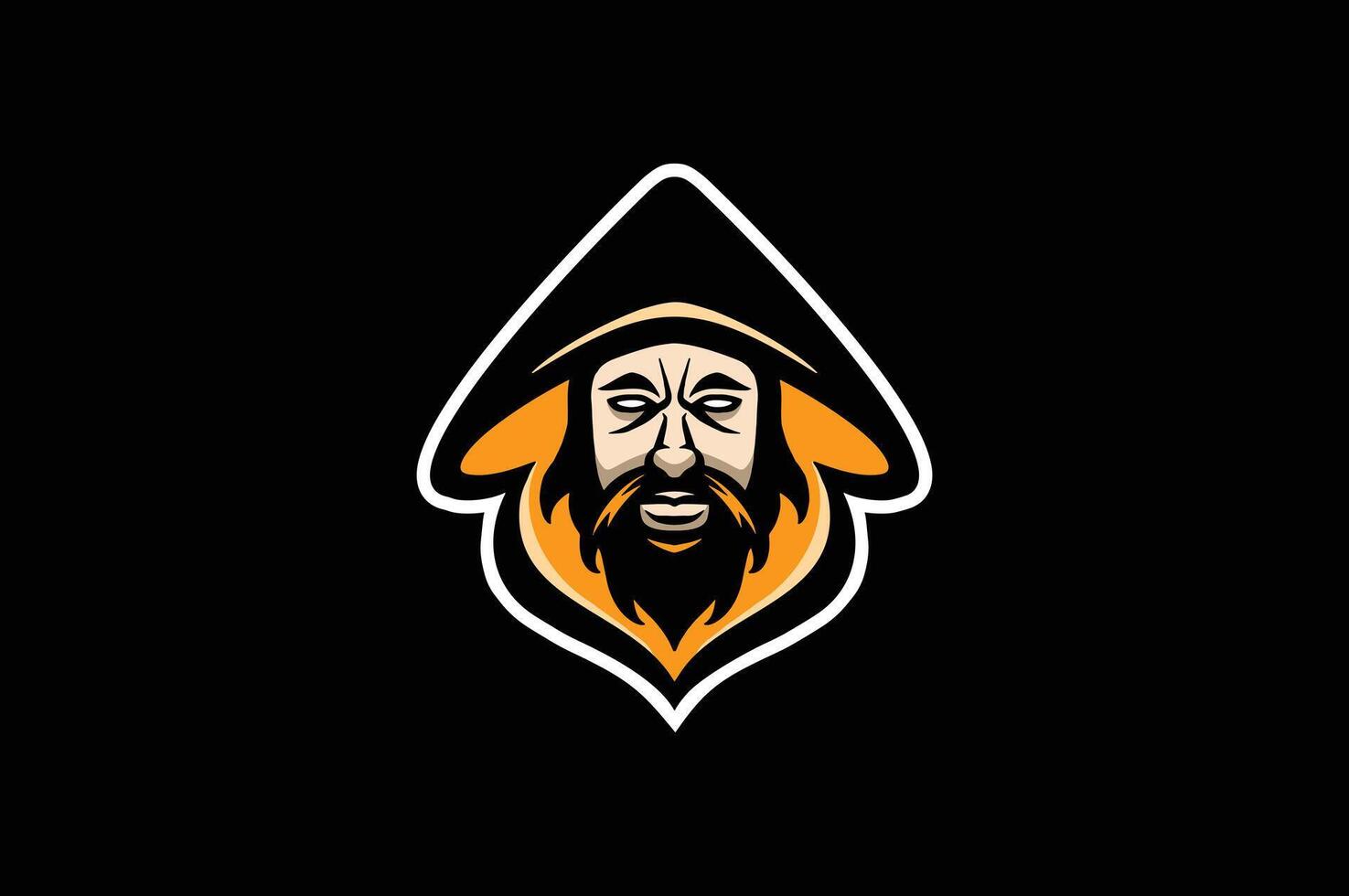 head wizard logo vector