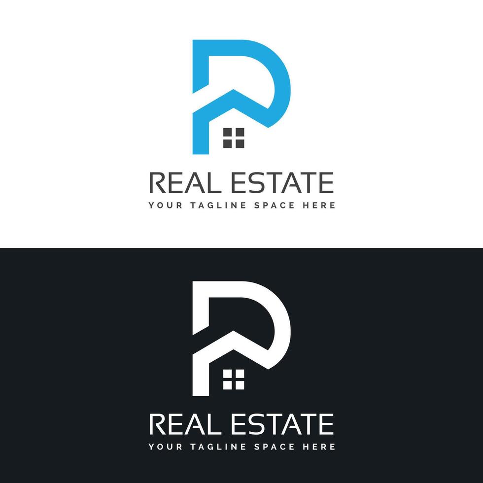 Vector real estate construction property house logo