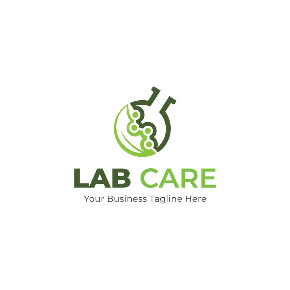 Medical Healthcare Natural Lab DNA Logo Template Vector