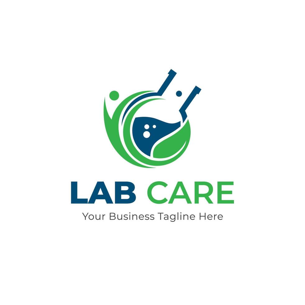 Medical Healthcare Natural Lab DNA Logo Template Vector