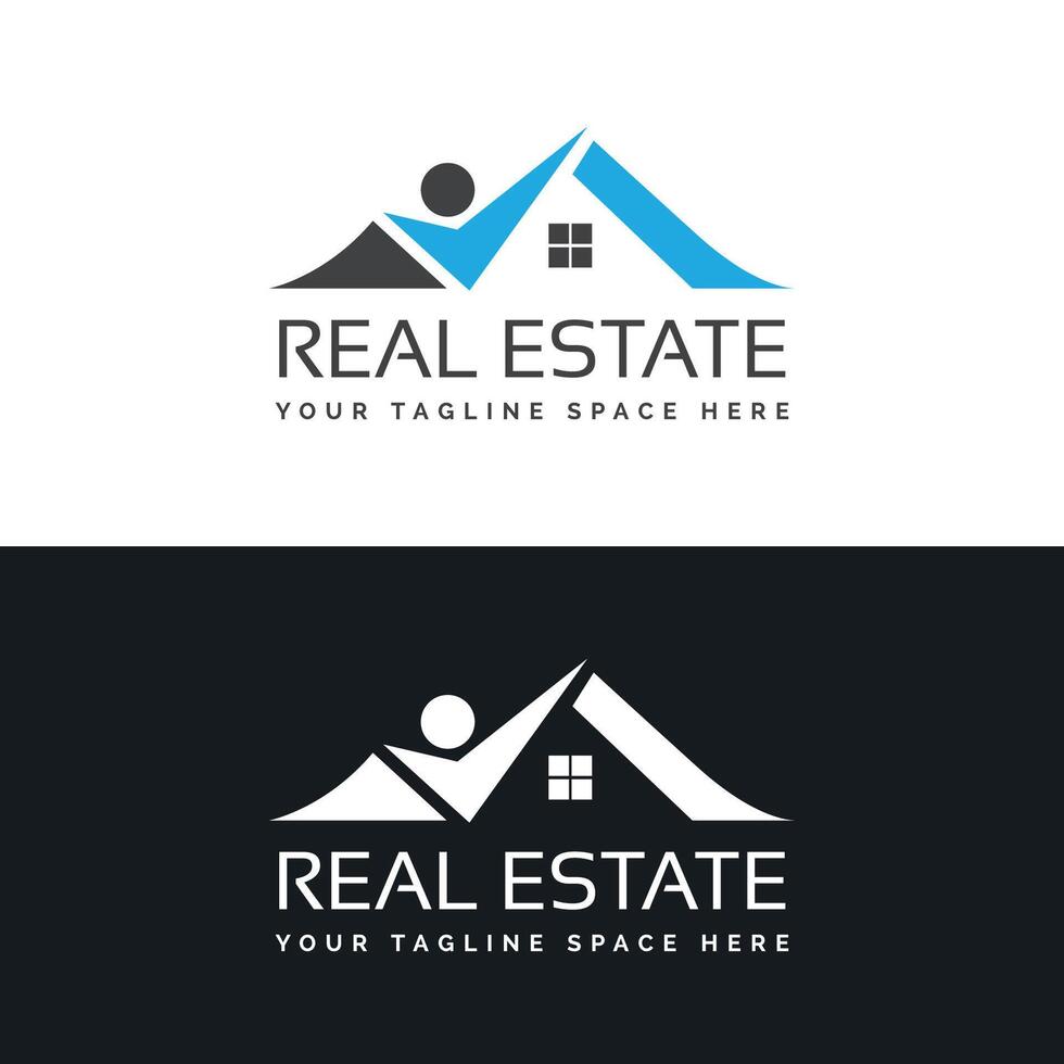 Vector real estate construction property house logo