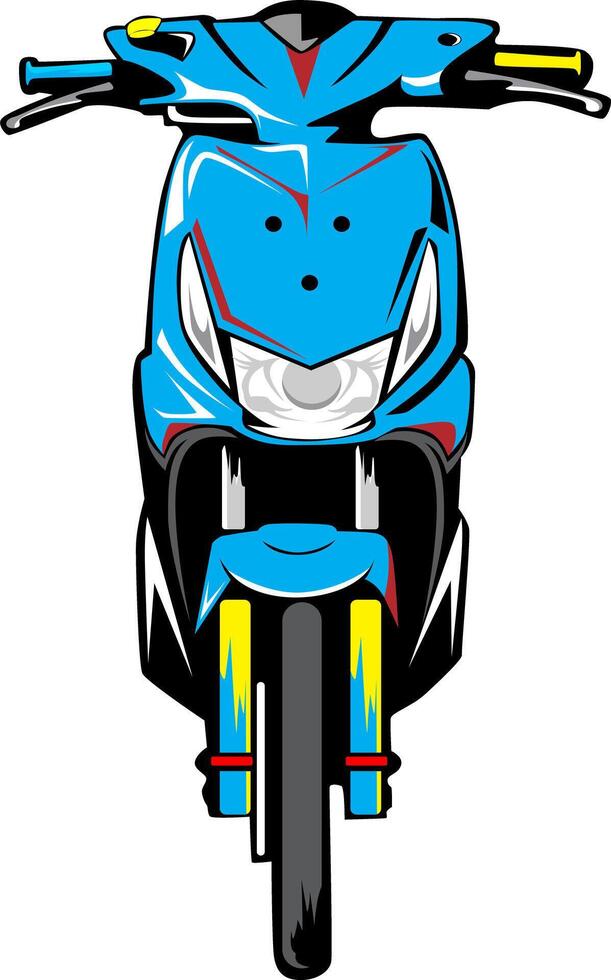 el Arte de modificando motos vector