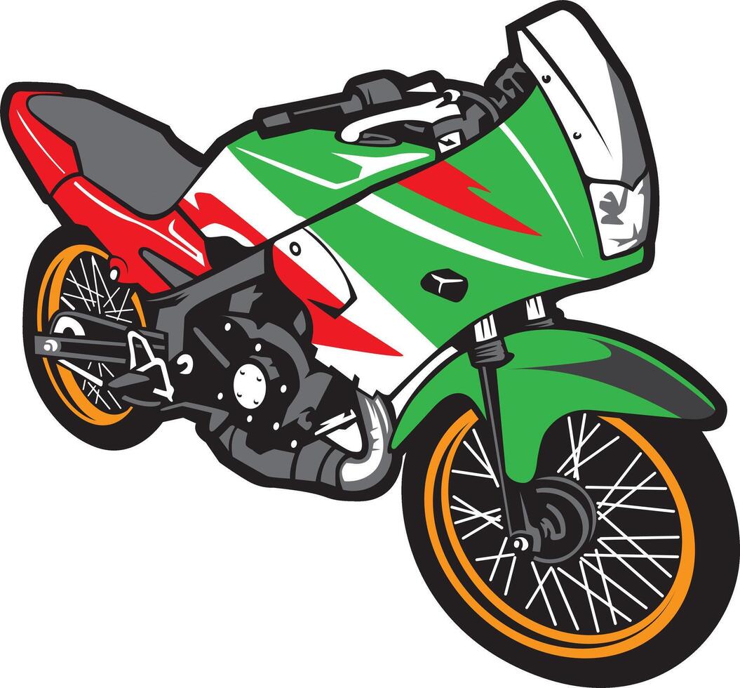 el Arte de modificando motos vector