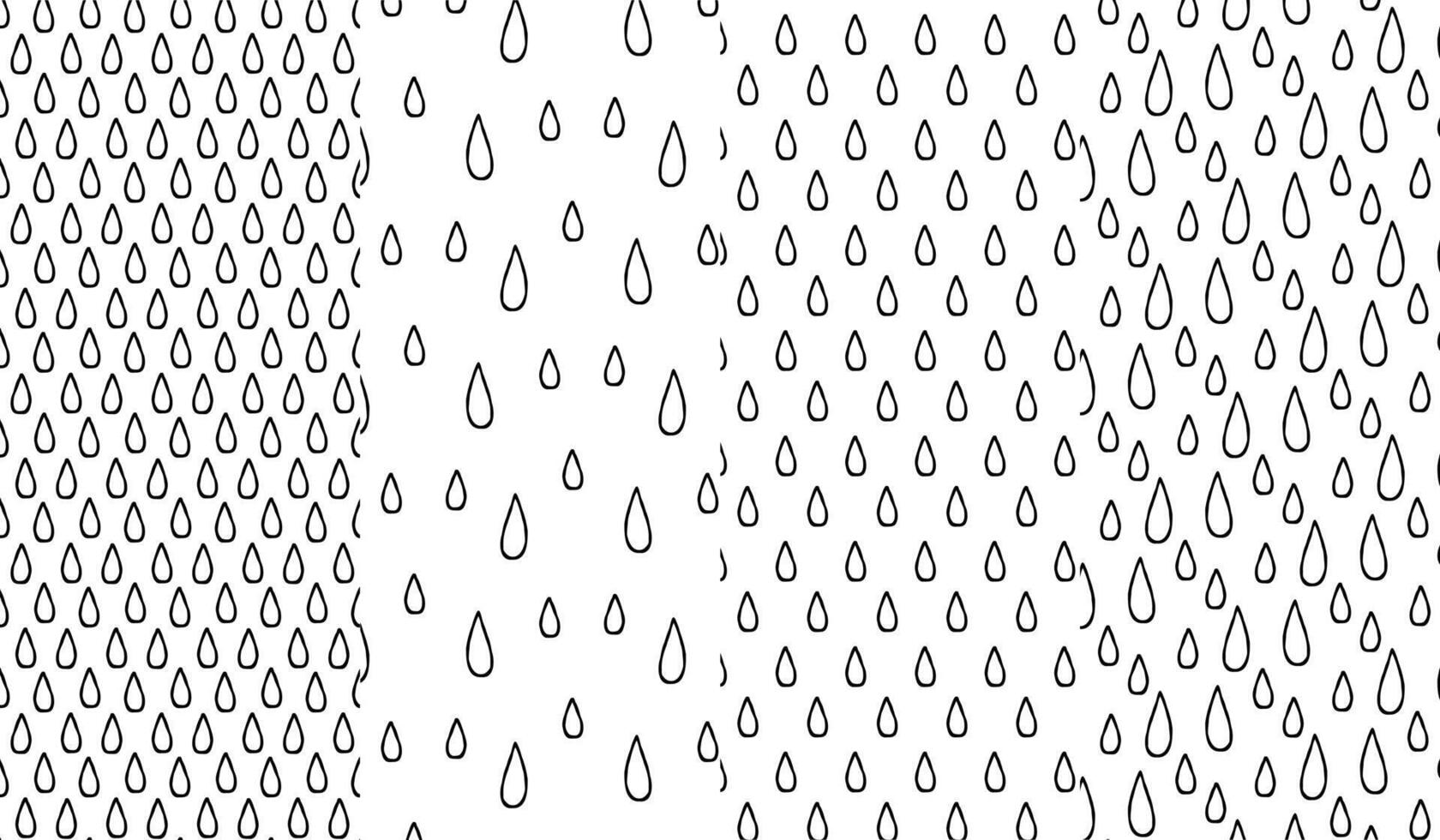 Drop oil pattern seamless repeat in cartoon style illustration. Doodle pattern on a transparent background. Set of patterns vector