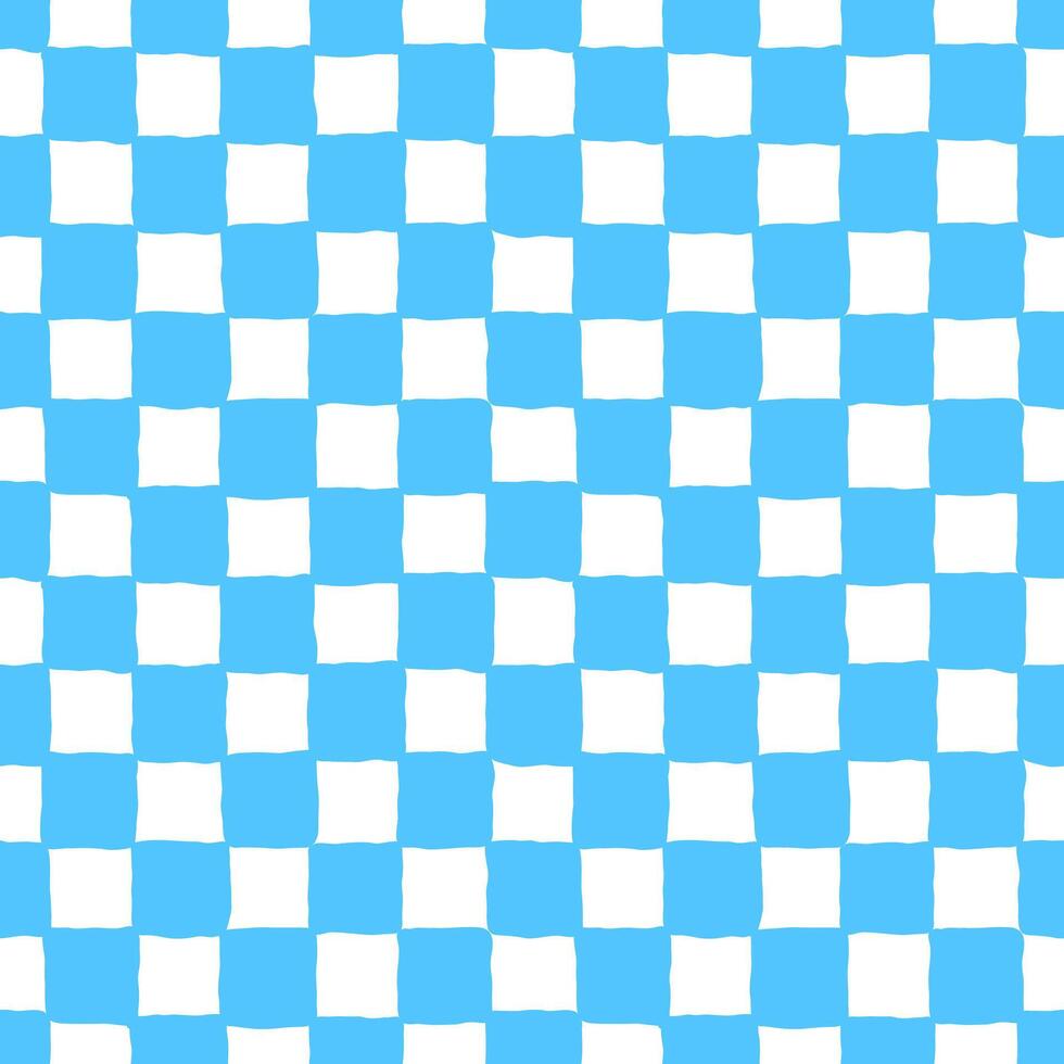Blue checkers background vector abstract, seamless pattern popular grid pattern print on wall or tablecloth. Vector graphics for textiles and paper