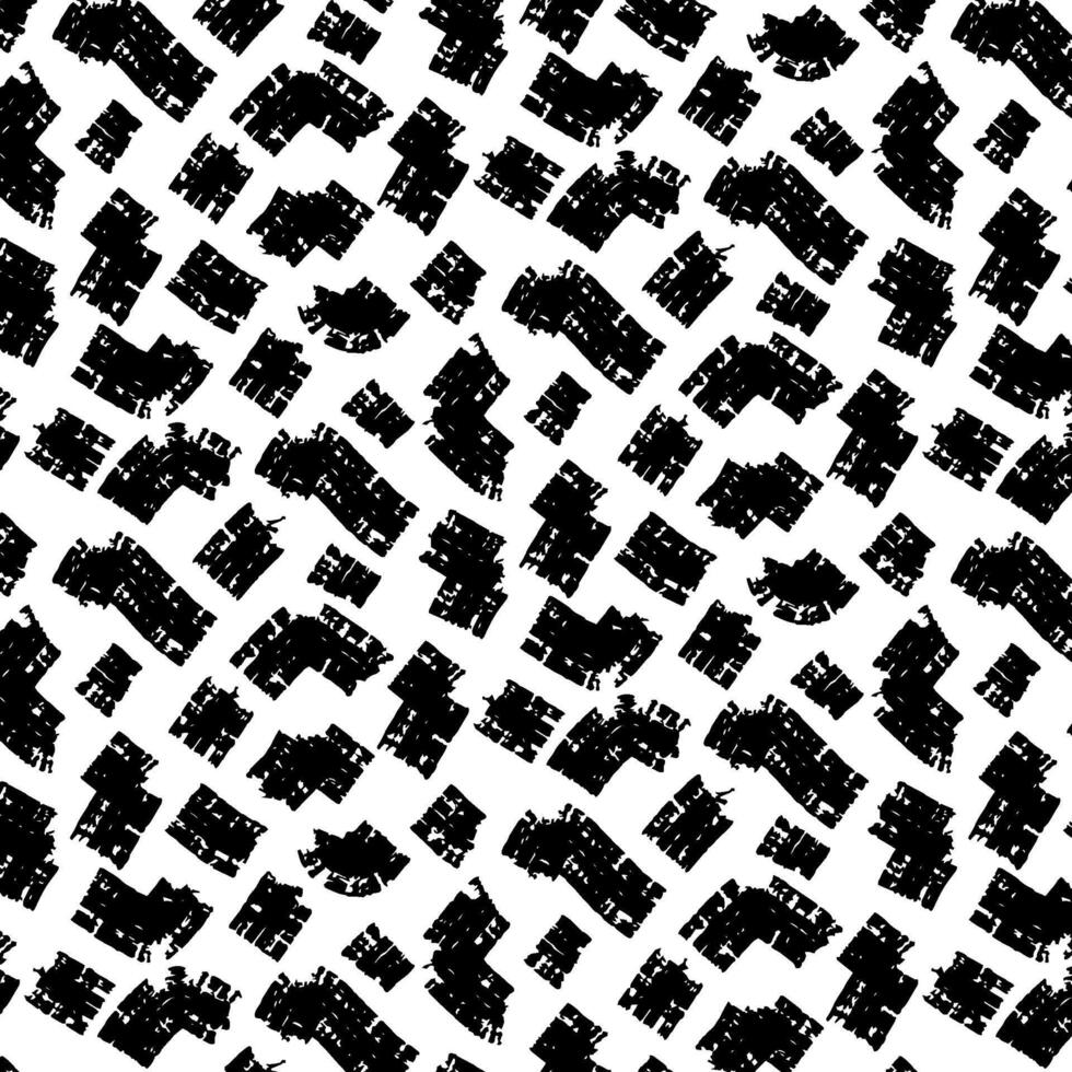 Grunge weave seamless pattern. Simple geometric print. Abstract geometric ornament. Worn texture of weaving fabric. vector