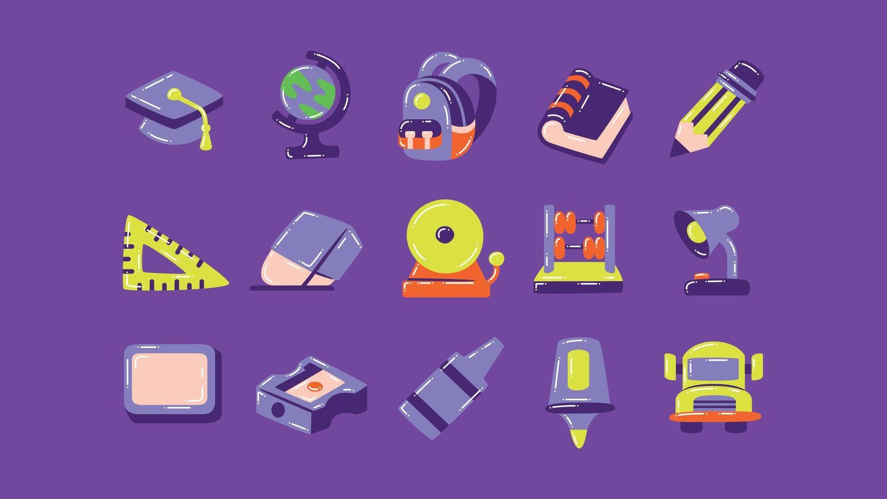 Colorful Graphic Design Illustration Collection vector